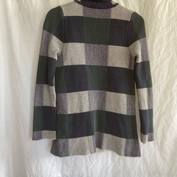 Anthropologie ModCloth simply snuggly plaid cardigan Forrest green Size Small - Picture 13 of 16